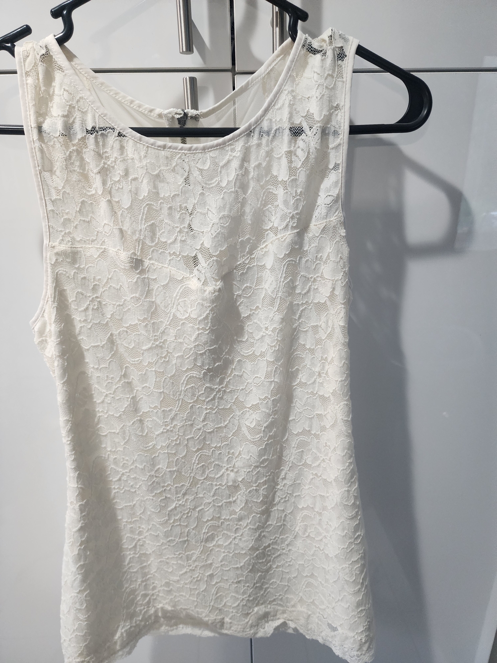 Express White Lace Tank Top
